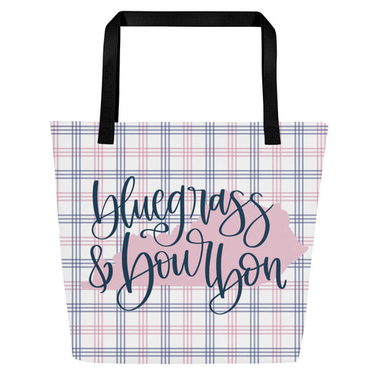 Bluegrass and Bourbon Large Tote Bag - The Sandy Merchant