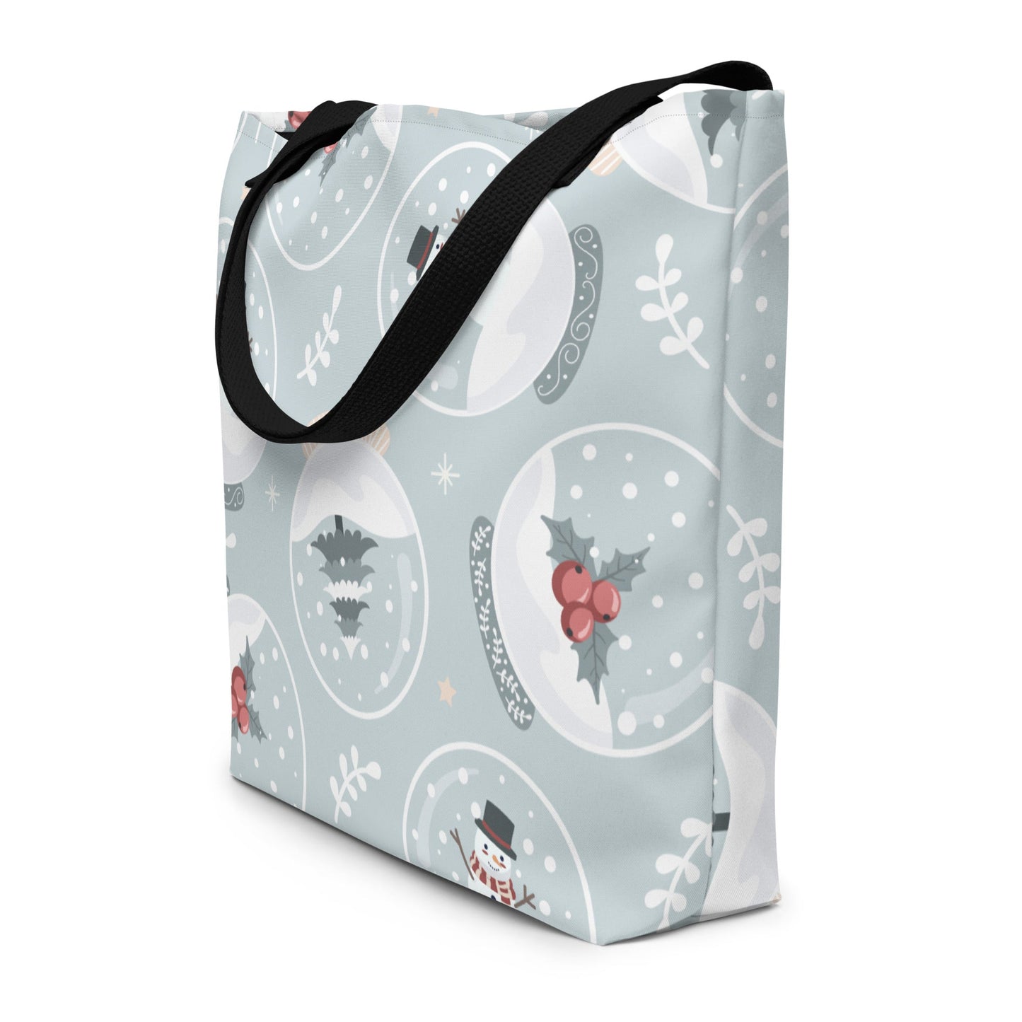 Wonderland Snow Globe Large Tote Bag