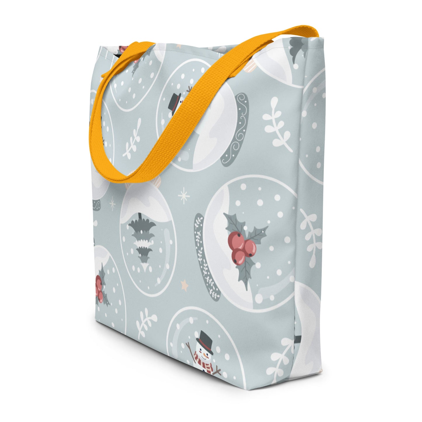 Wonderland Snow Globe Large Tote Bag