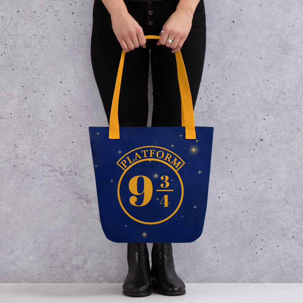 Platform 9 3/4 Tote bag Blue - The Sandy Merchant