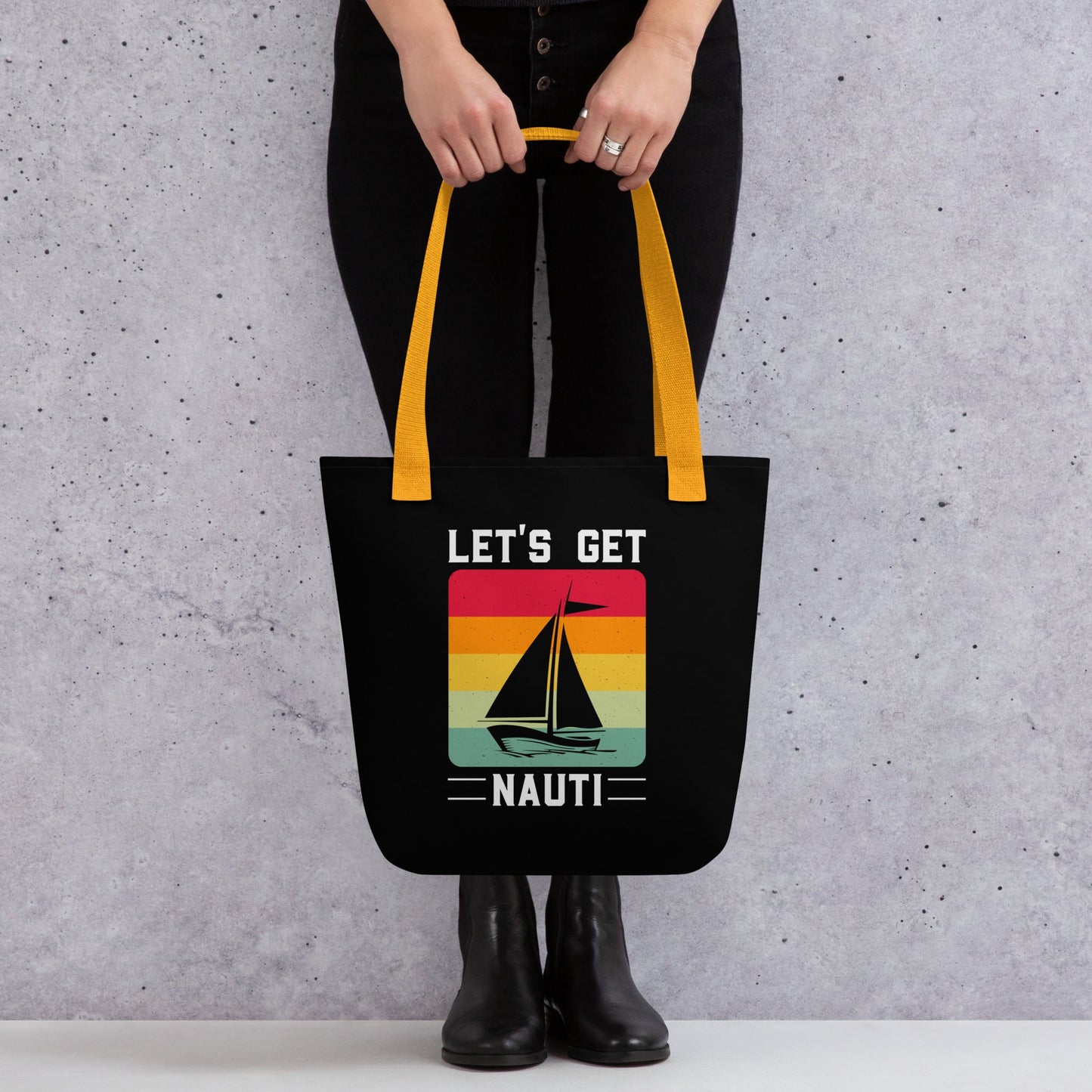 Let's Get Nauti Tote bag