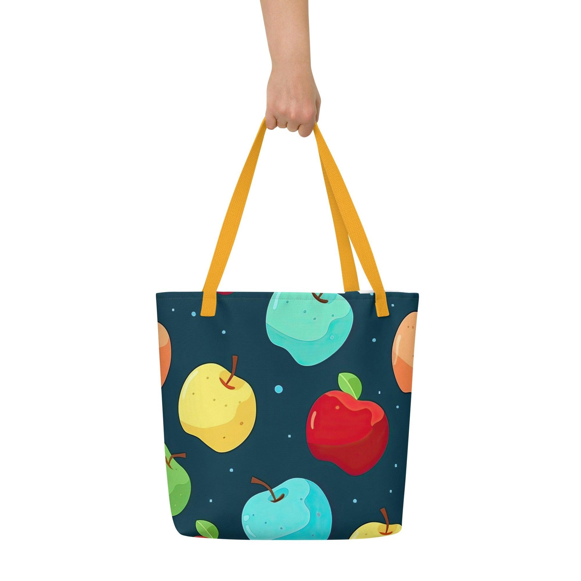 Apple of my Pie All-Over Print Large Tote Bag - The Sandy Merchant