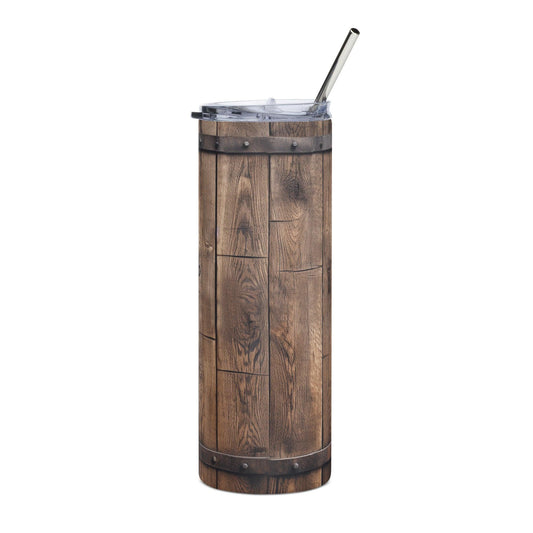 Bourbon Barrel Stainless steel tumbler - The Sandy Merchant