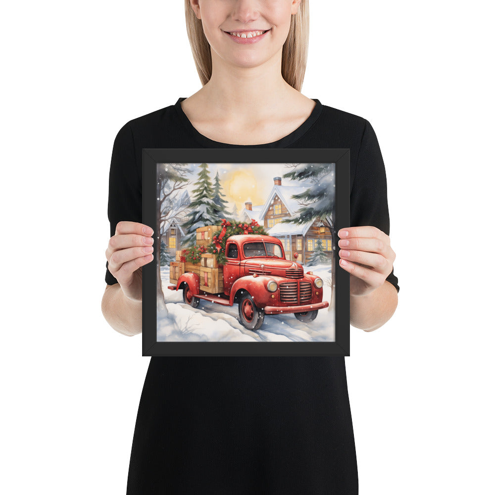 Red Truck Framed print - The Sandy Merchant