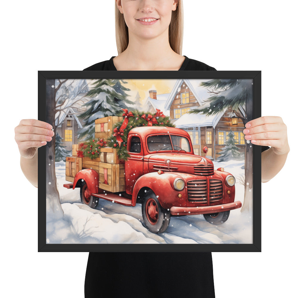 Red Truck Framed print - The Sandy Merchant