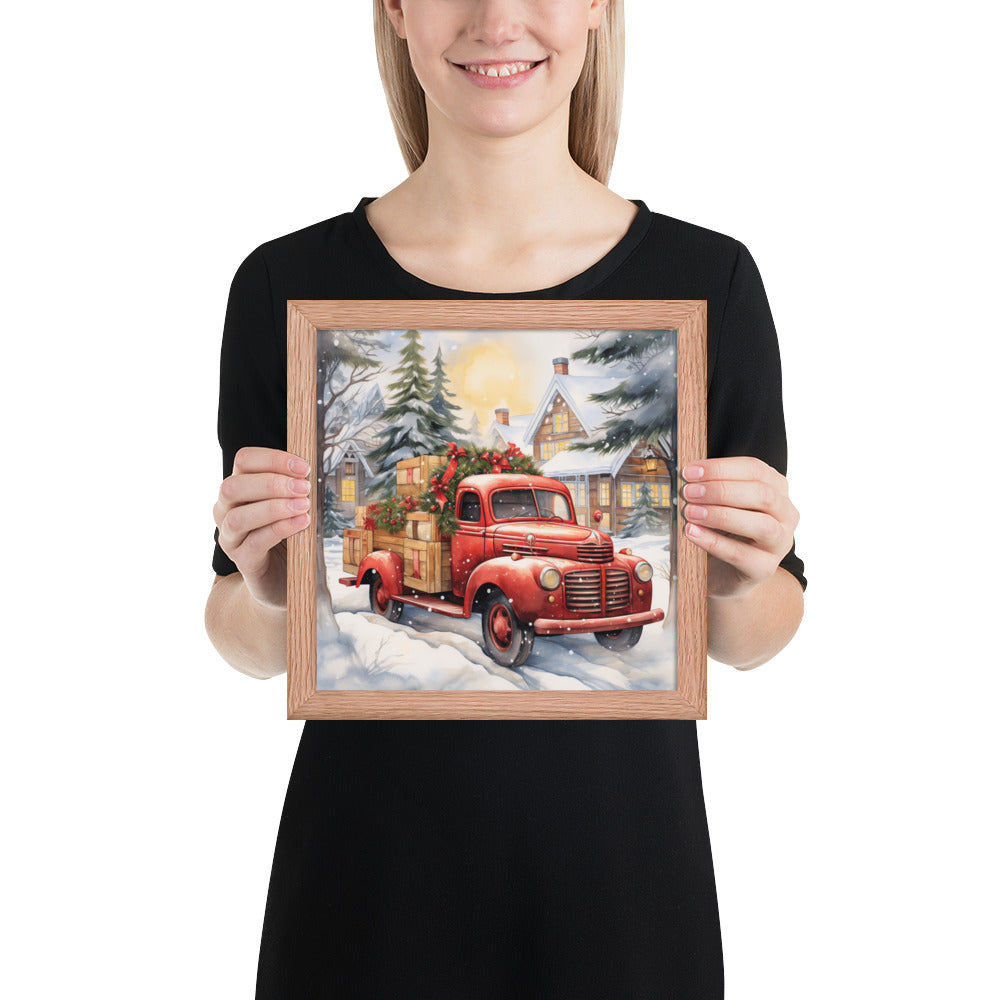 Red Truck Framed print - The Sandy Merchant