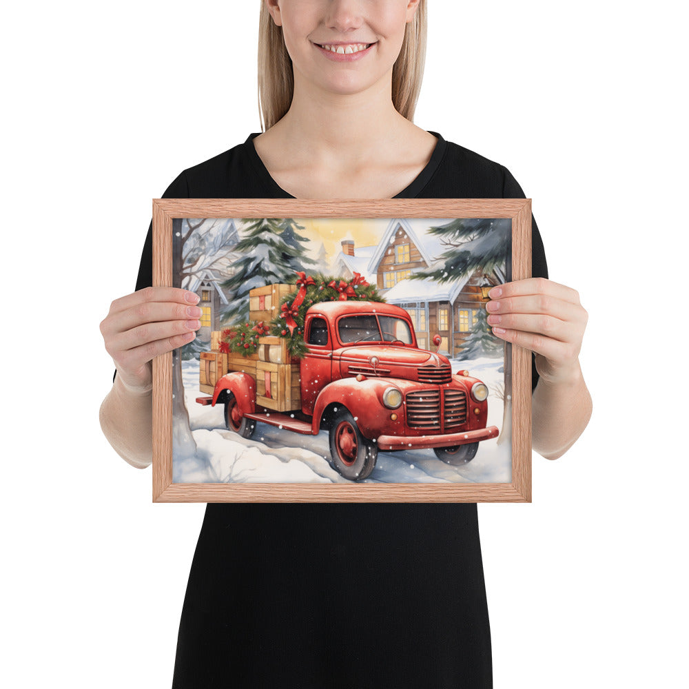 Red Truck Framed print - The Sandy Merchant