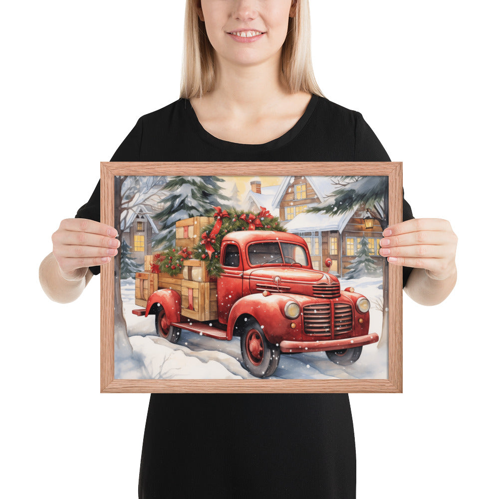 Red Truck Framed print - The Sandy Merchant