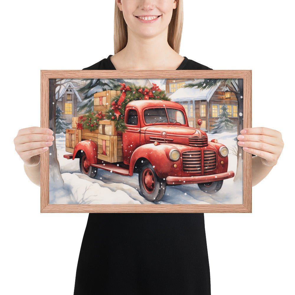 Red Truck Framed print - The Sandy Merchant