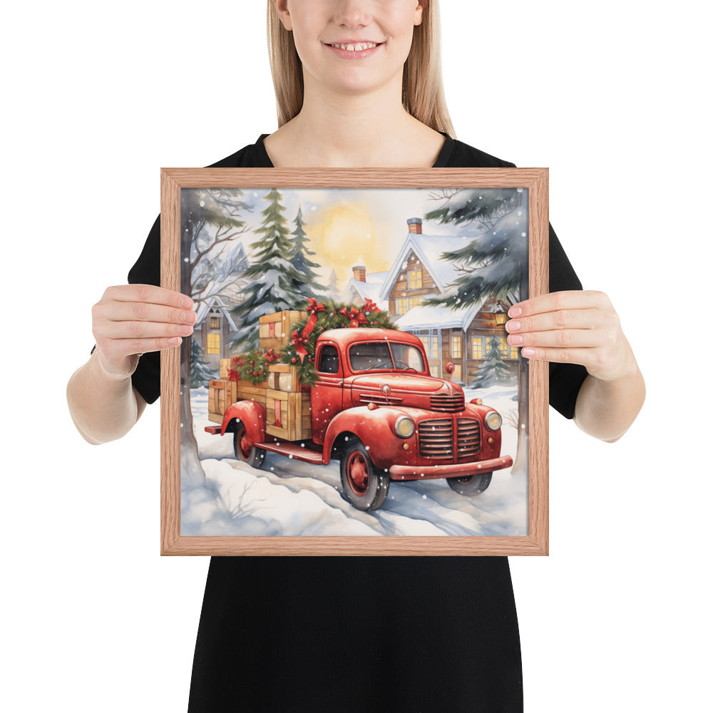 Red Truck Framed print - The Sandy Merchant