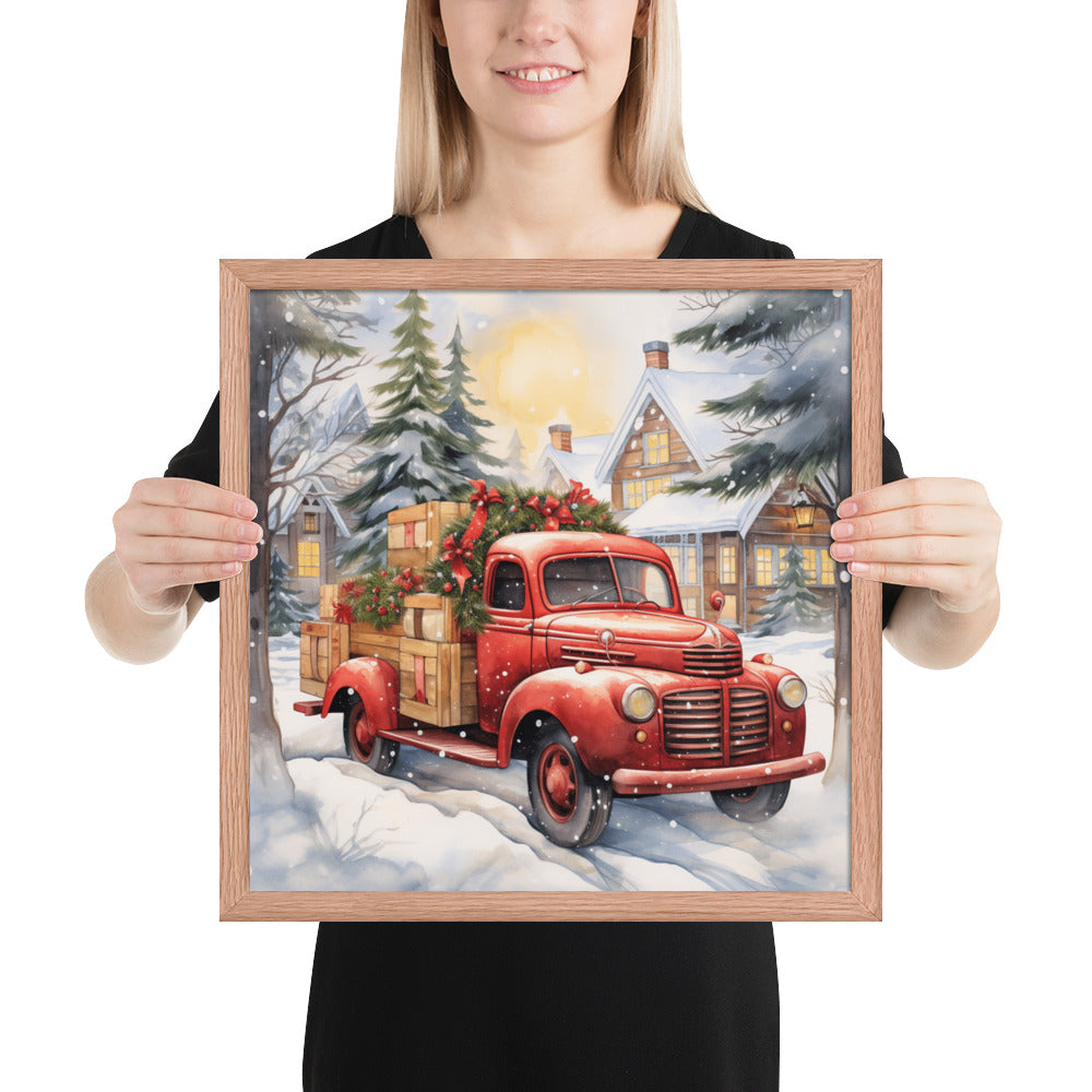 Red Truck Framed print - The Sandy Merchant