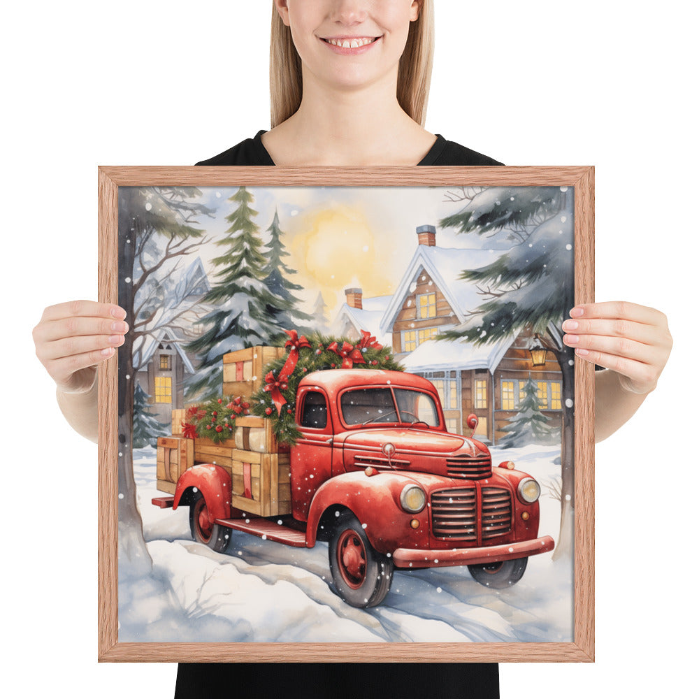 Red Truck Framed print - The Sandy Merchant