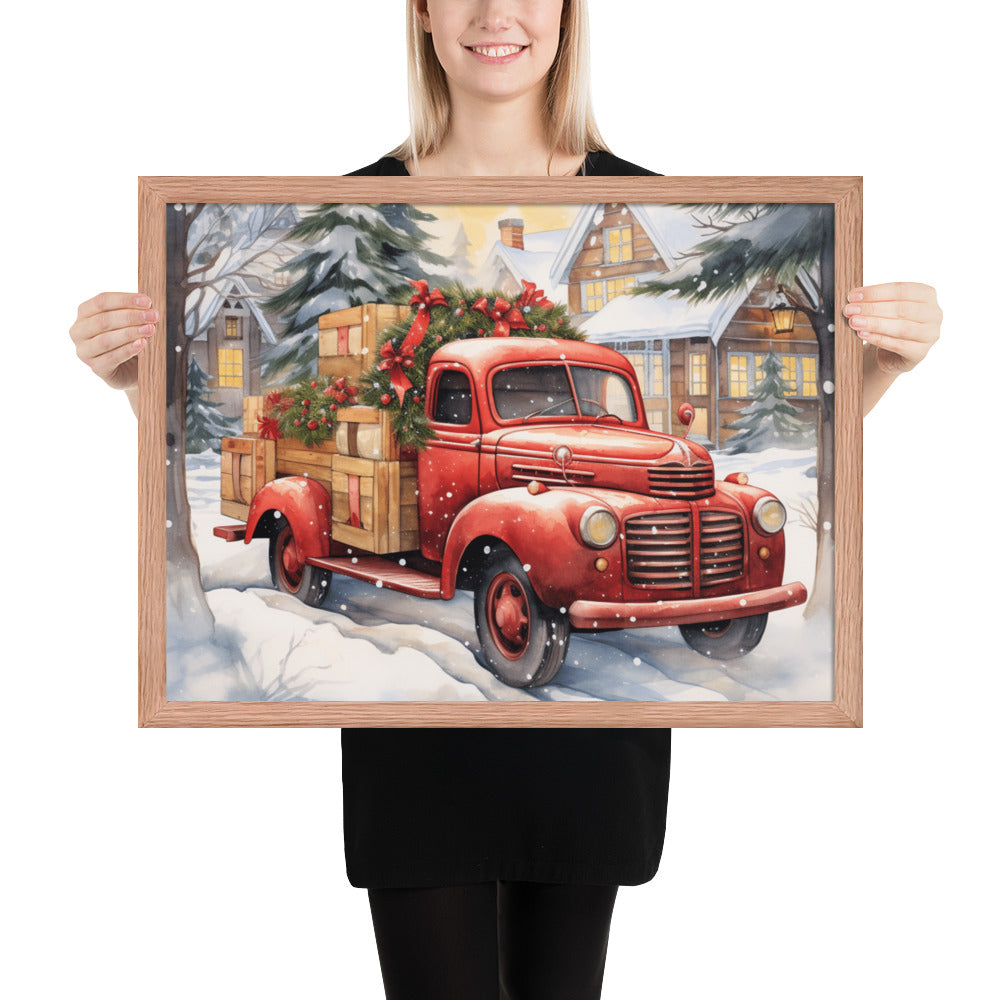 Red Truck Framed print - The Sandy Merchant