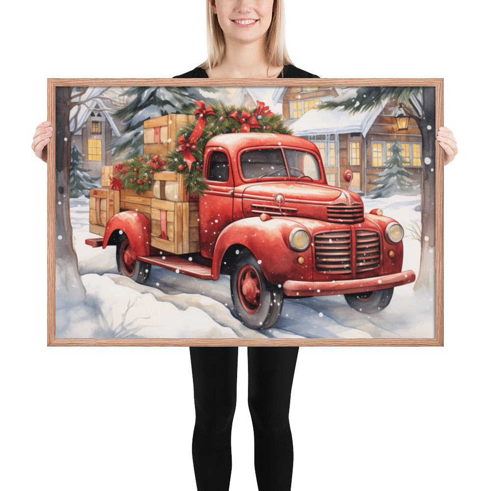 Red Truck Framed print - The Sandy Merchant