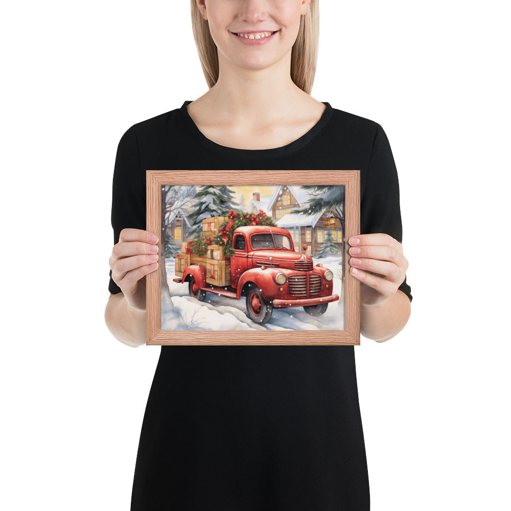 Red Truck Framed print - The Sandy Merchant