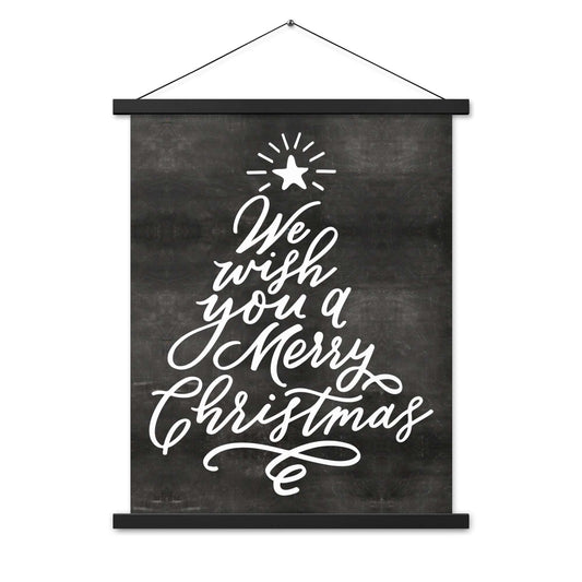 Rustic Chalkboard Christmas Poster