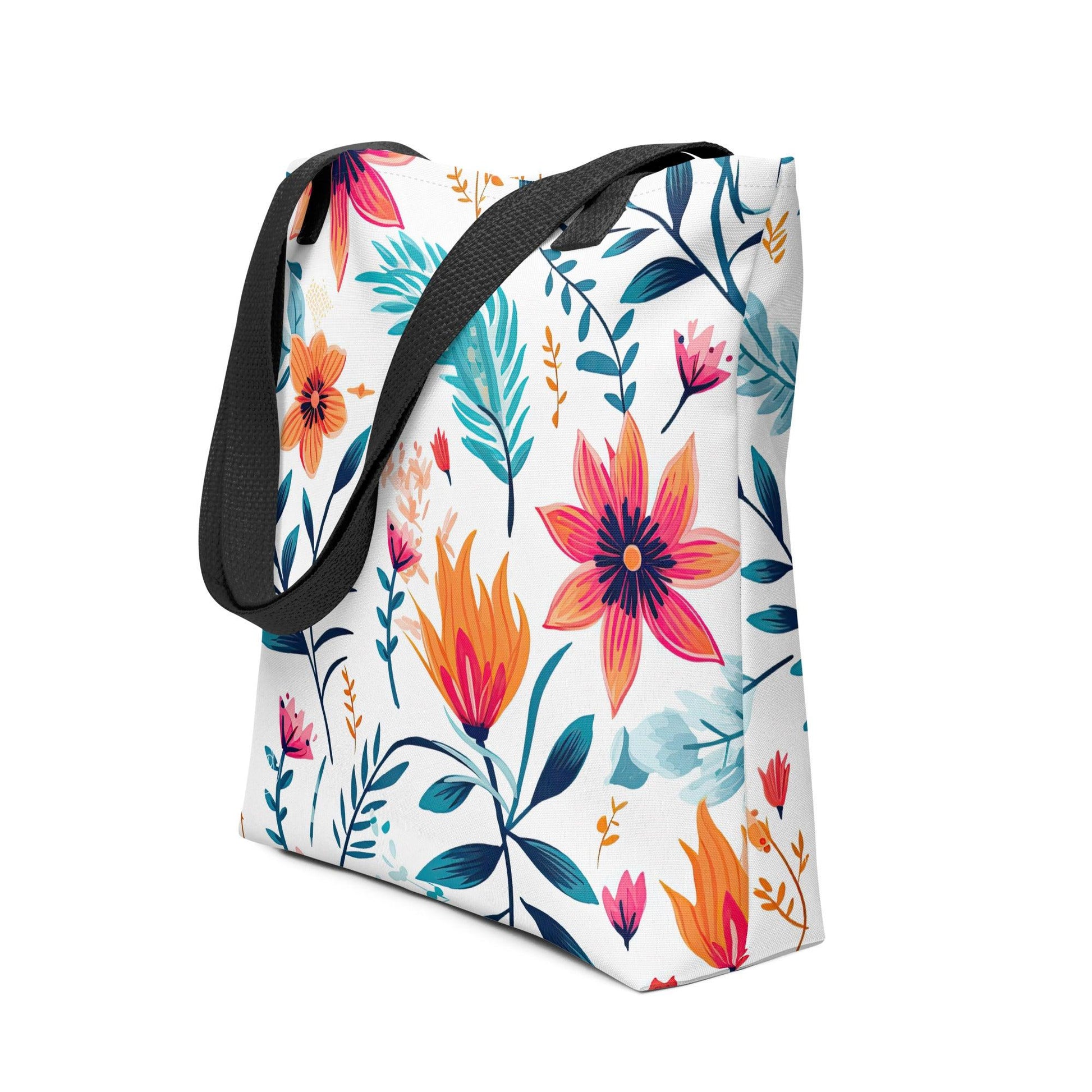 Feisty Floral Tote bag - The Sandy Merchant