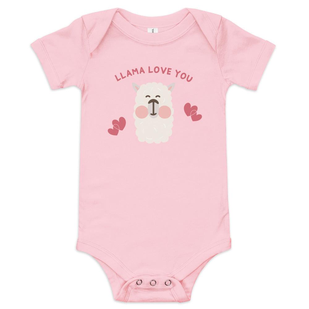 Llama Love You Baby short sleeve one piece - The Sandy Merchant