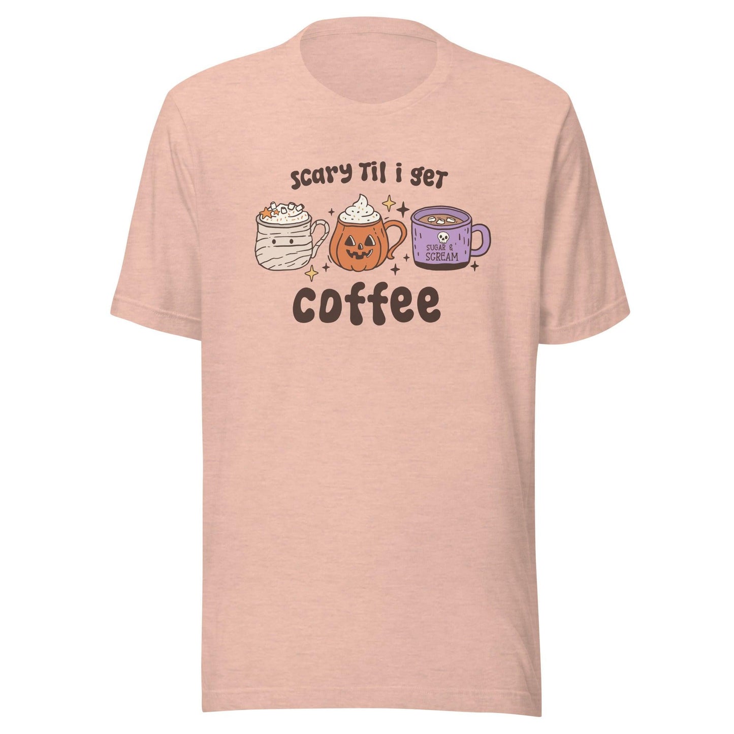 Scary Until Coffee t-shirt - The Sandy Merchant