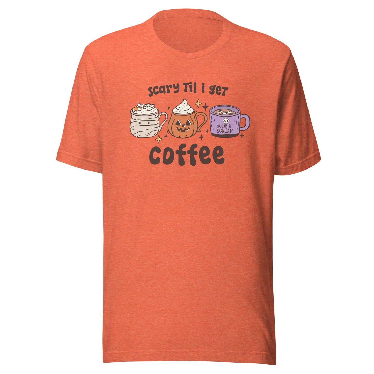 Scary Until Coffee t-shirt - The Sandy Merchant