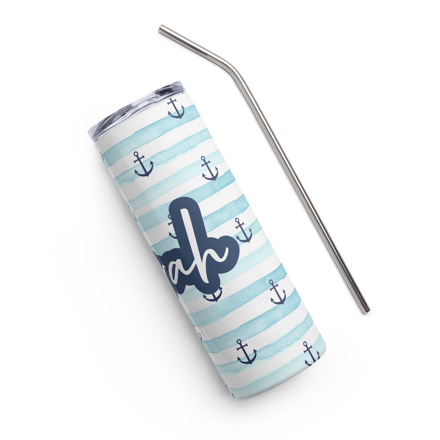 Anchors Away! Stainless steel tumbler