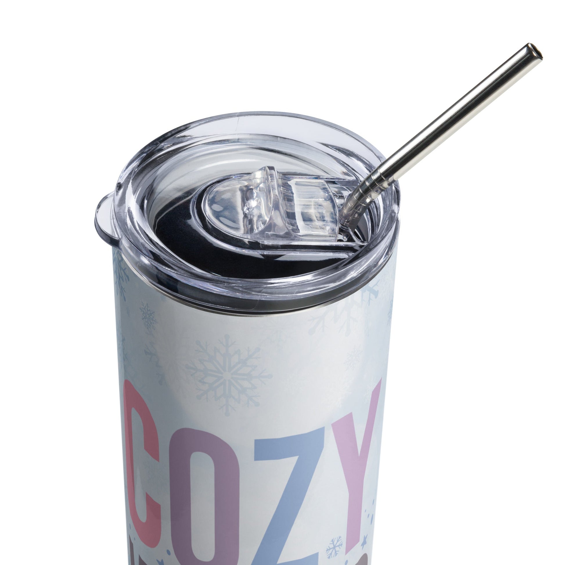 Cozy Winter Vibes Stainless steel tumbler - The Sandy Merchant