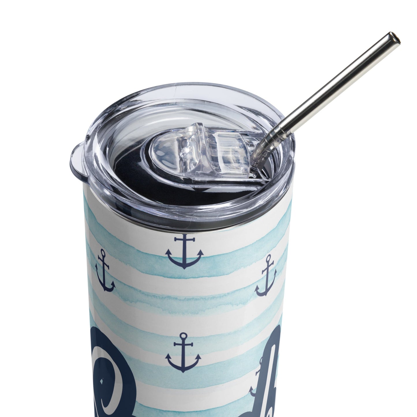 Anchors Away! Stainless steel tumbler