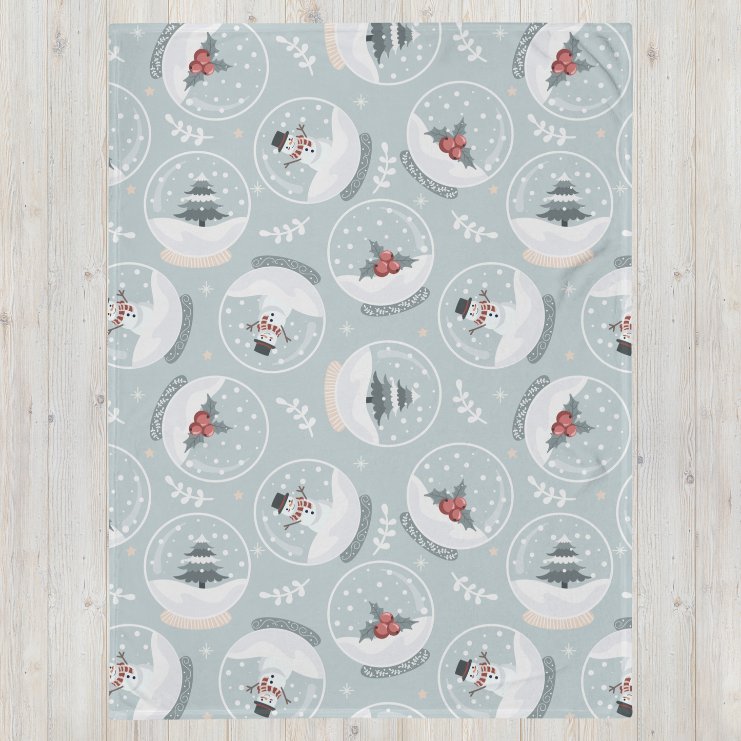 Wonderland Snow Globe Throw Blanket