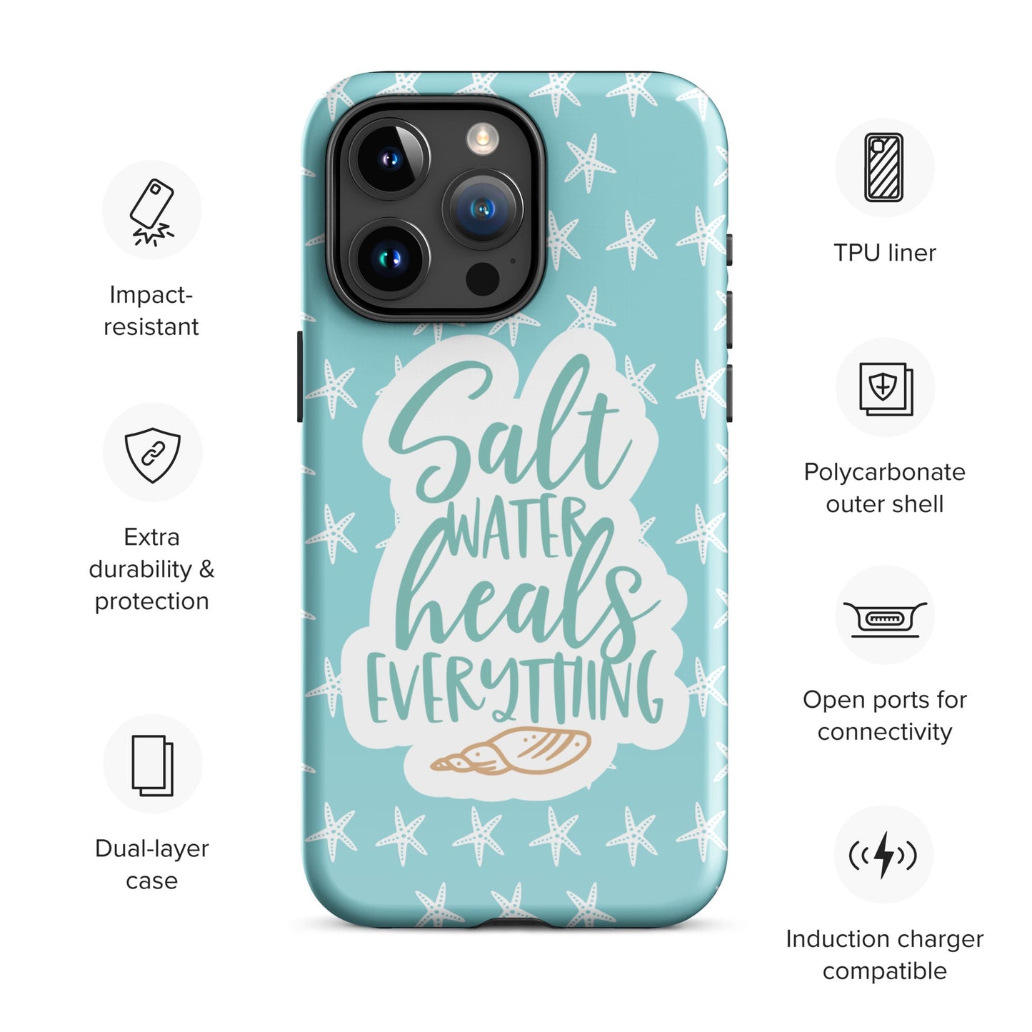 Salt Water Heals Tough Case for iPhone®