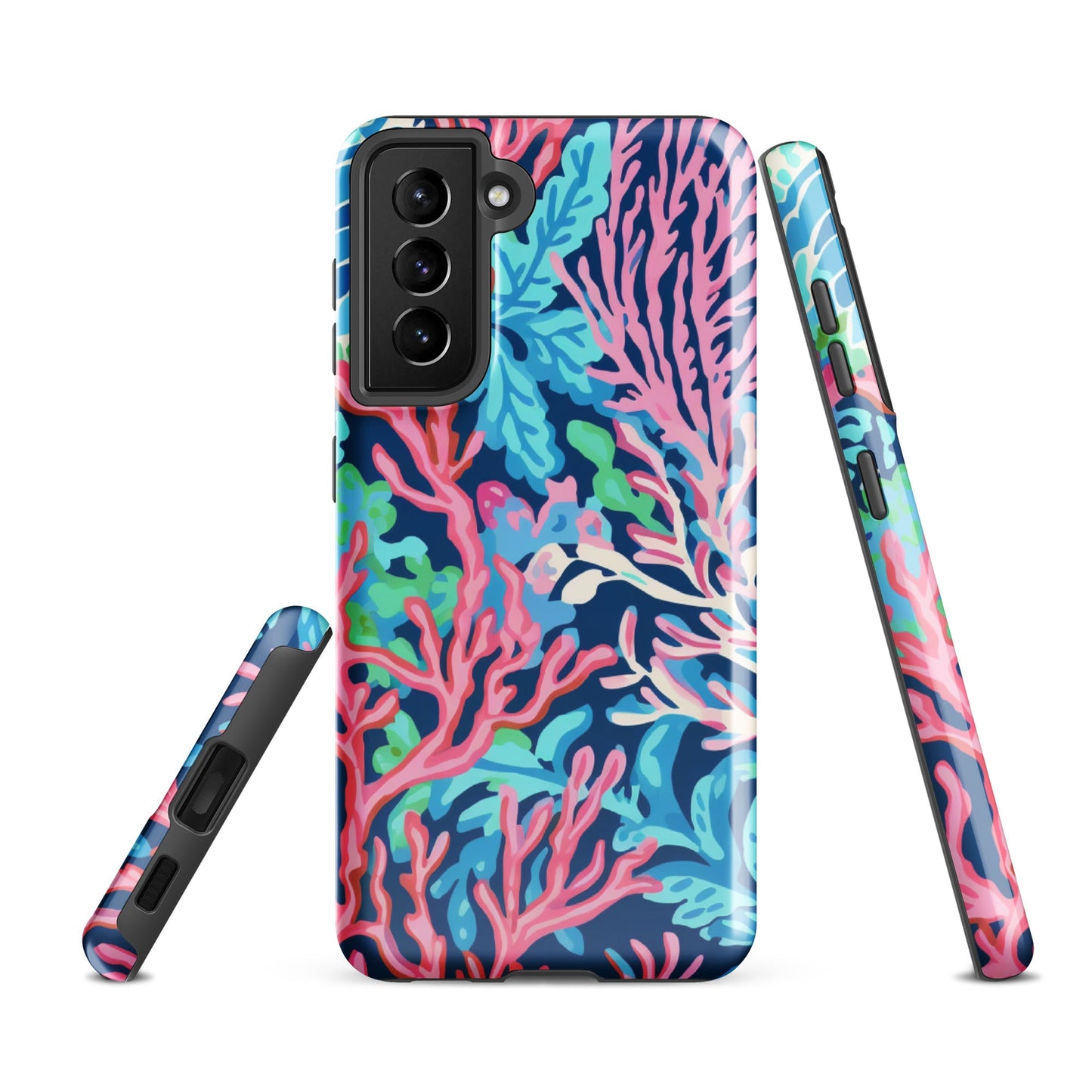 Preppy Coral Tough case for Samsung®