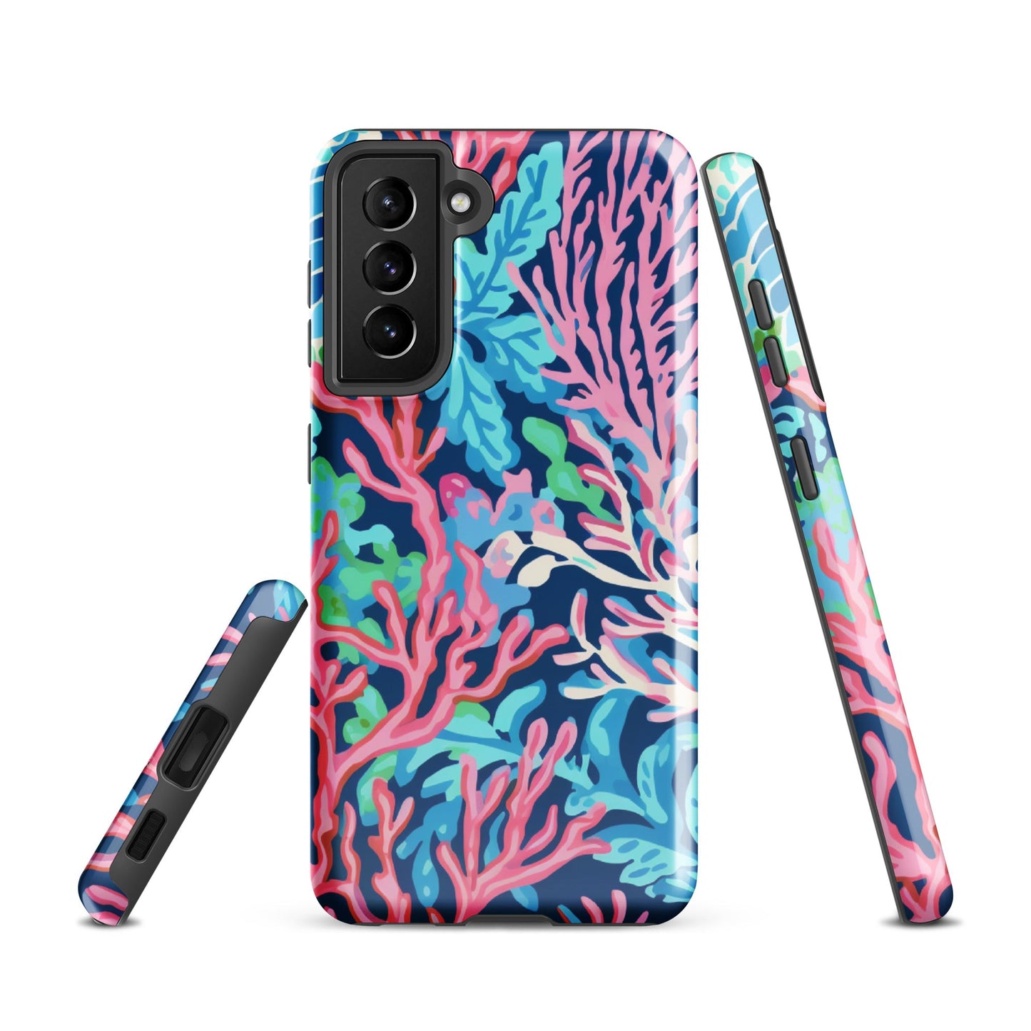 Preppy Coral Tough case for Samsung®