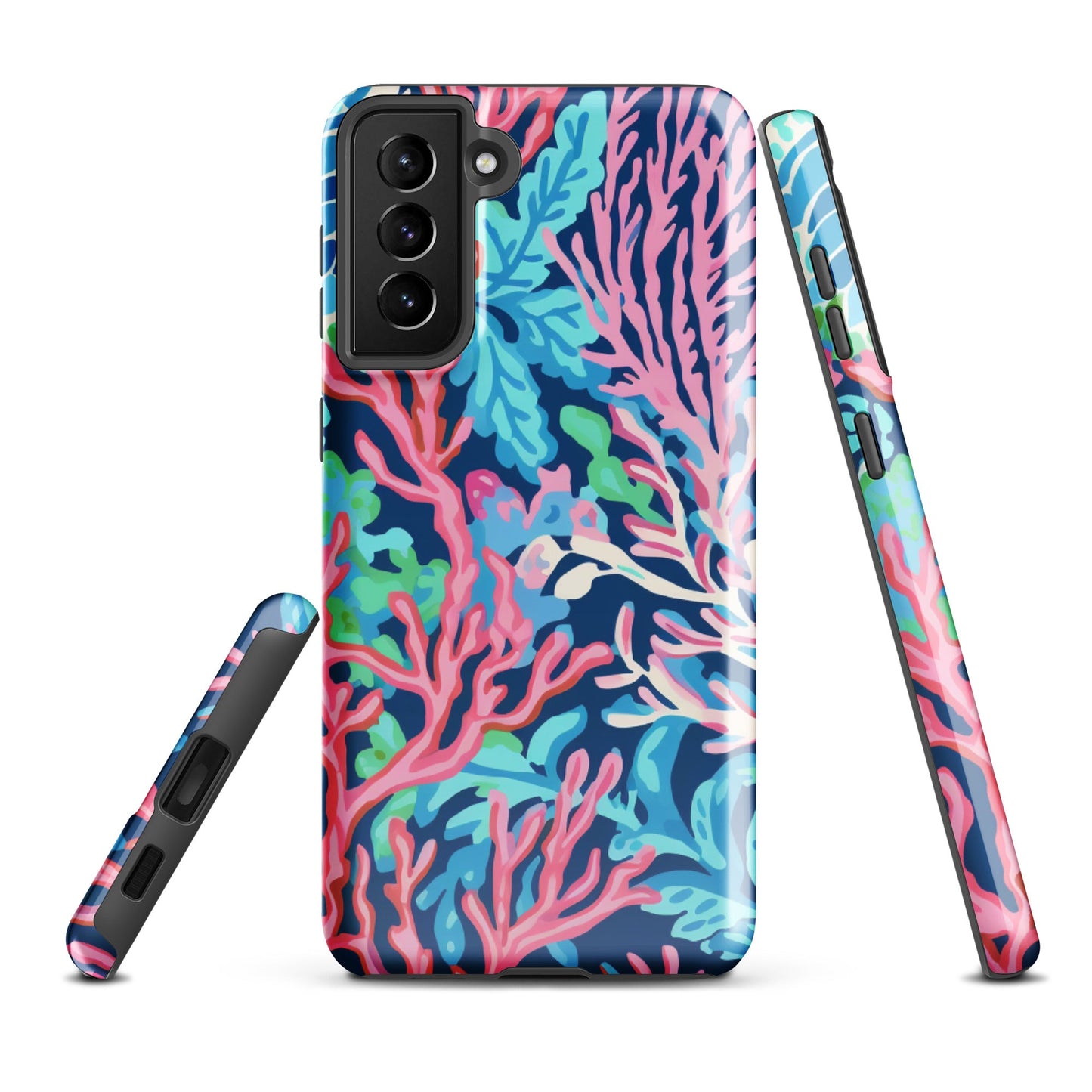 Preppy Coral Tough case for Samsung®