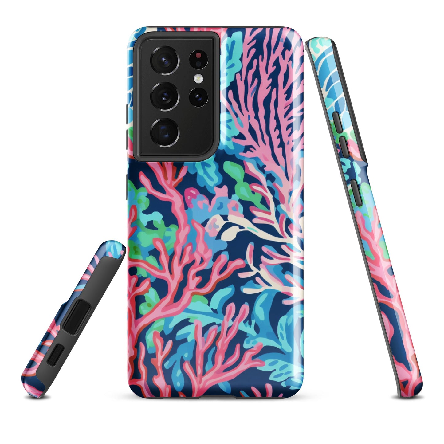 Preppy Coral Tough case for Samsung®