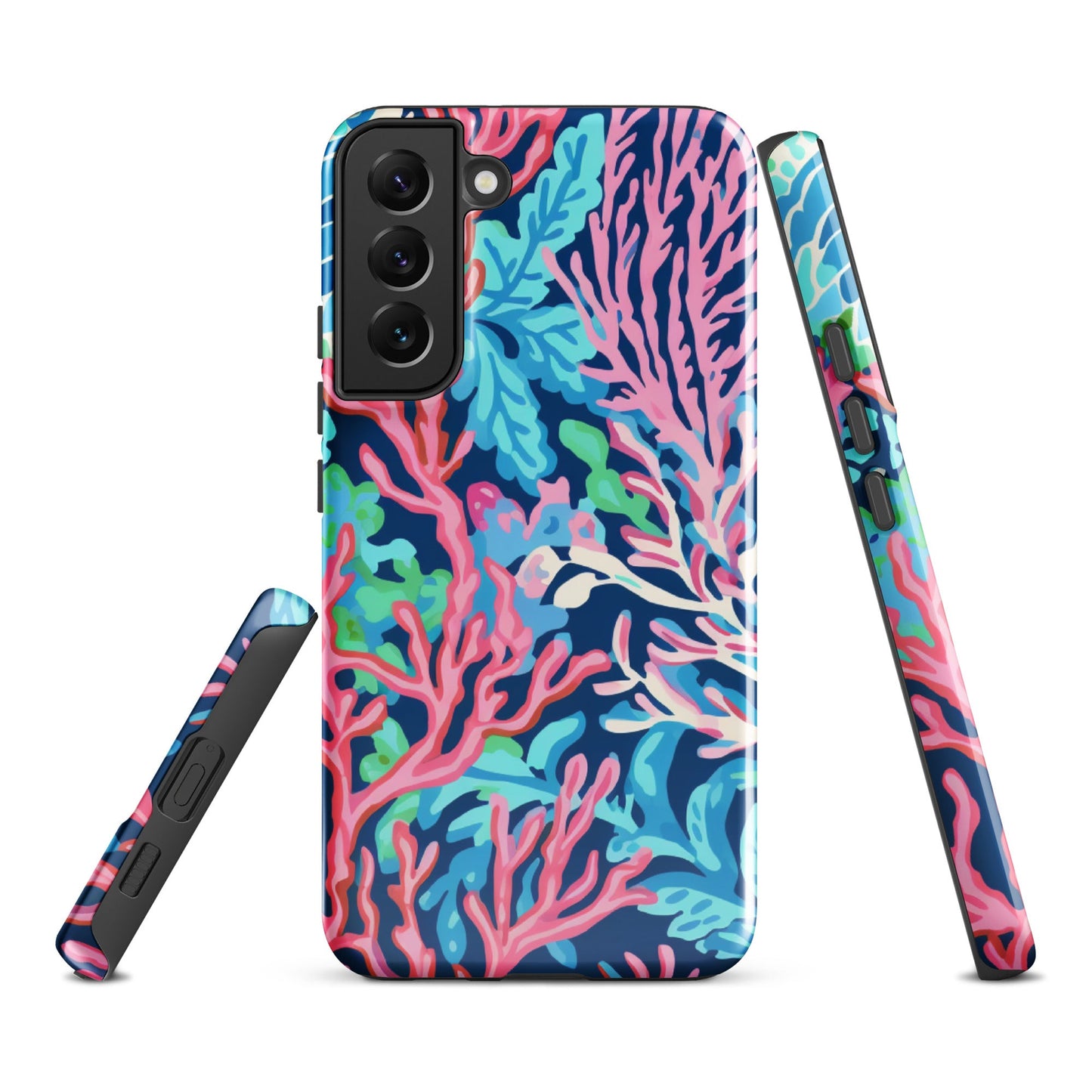 Preppy Coral Tough case for Samsung®