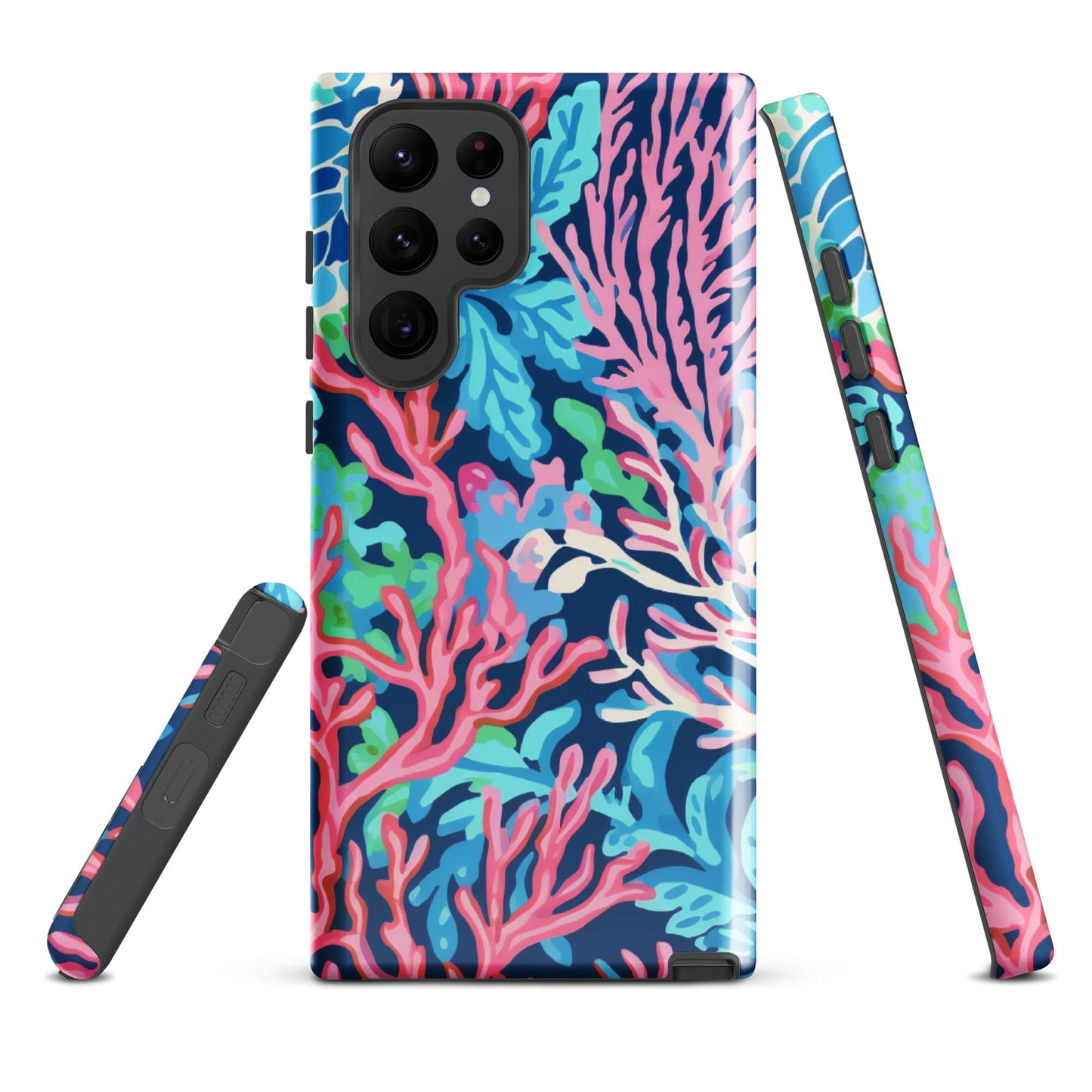 Preppy Coral Tough case for Samsung®