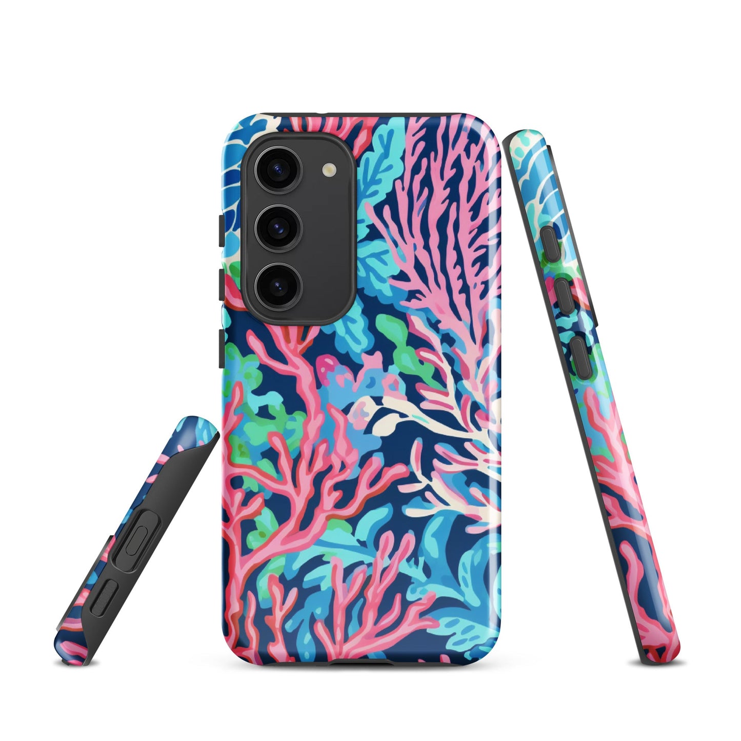 Preppy Coral Tough case for Samsung®