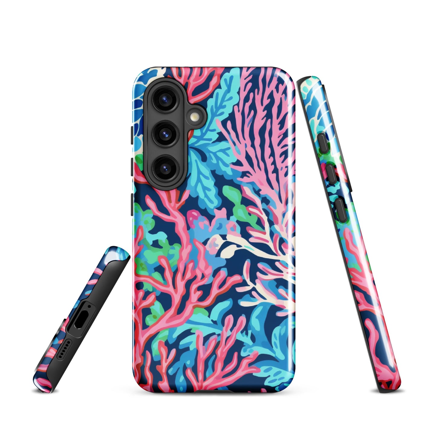 Preppy Coral Tough case for Samsung®