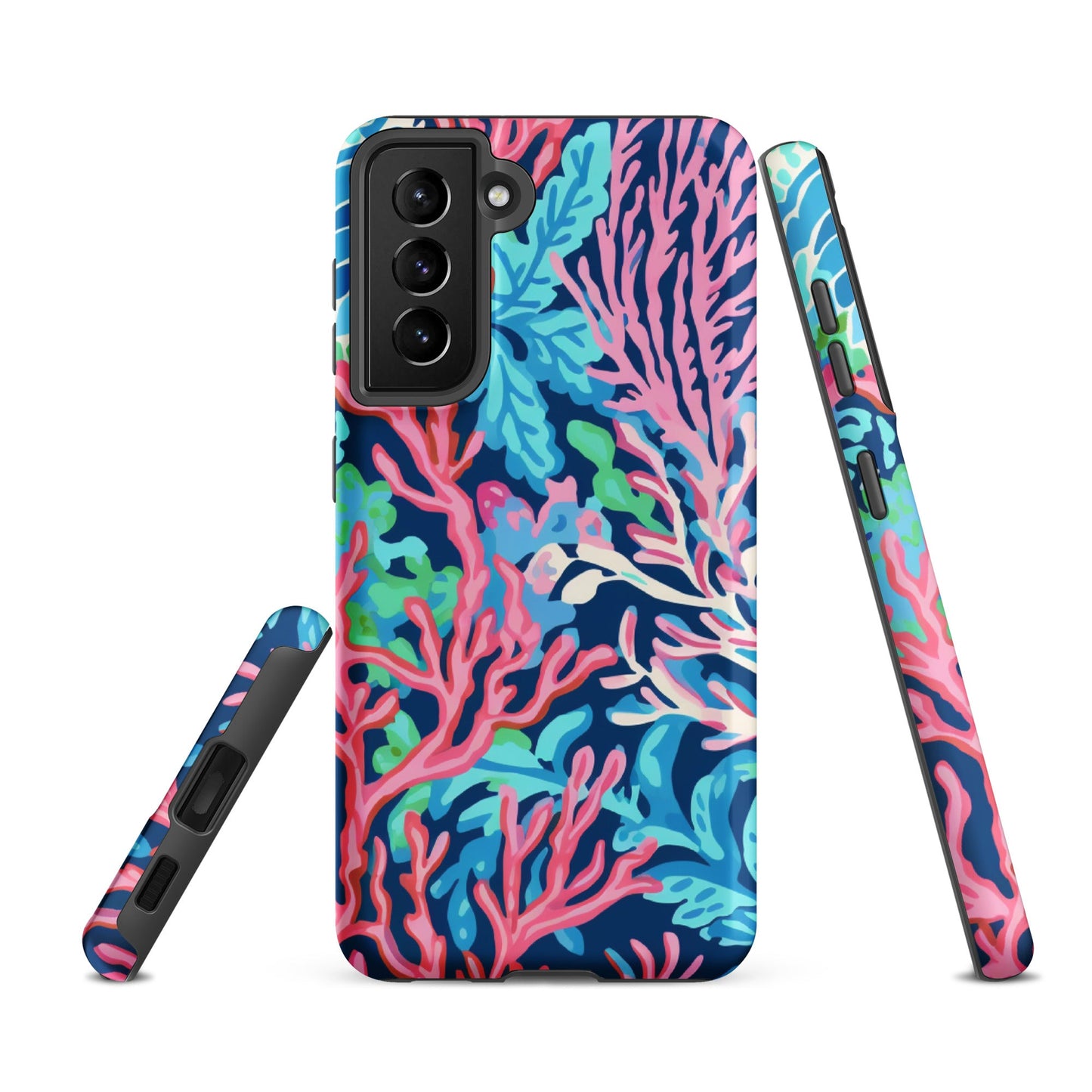 Preppy Coral Tough case for Samsung®