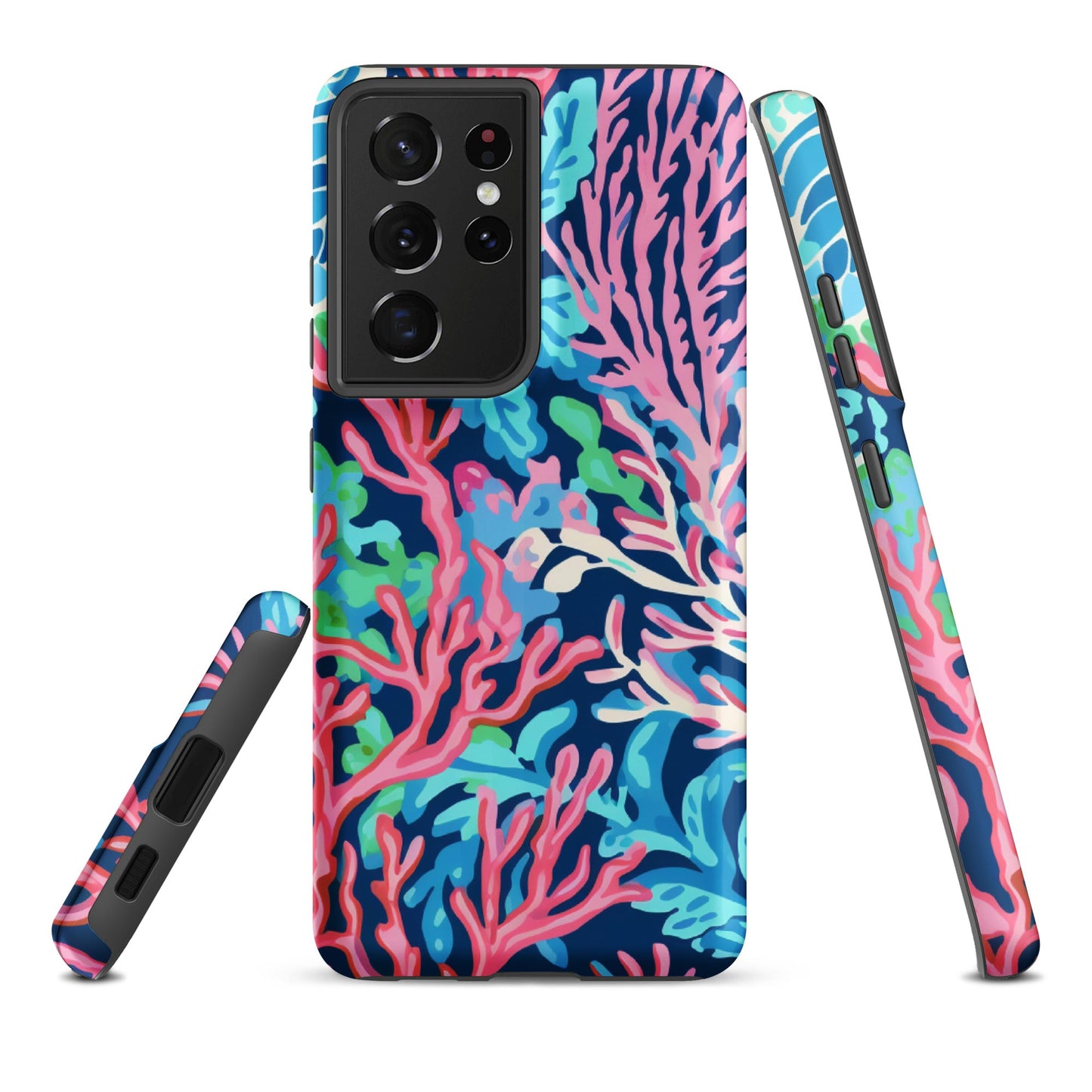 Preppy Coral Tough case for Samsung®