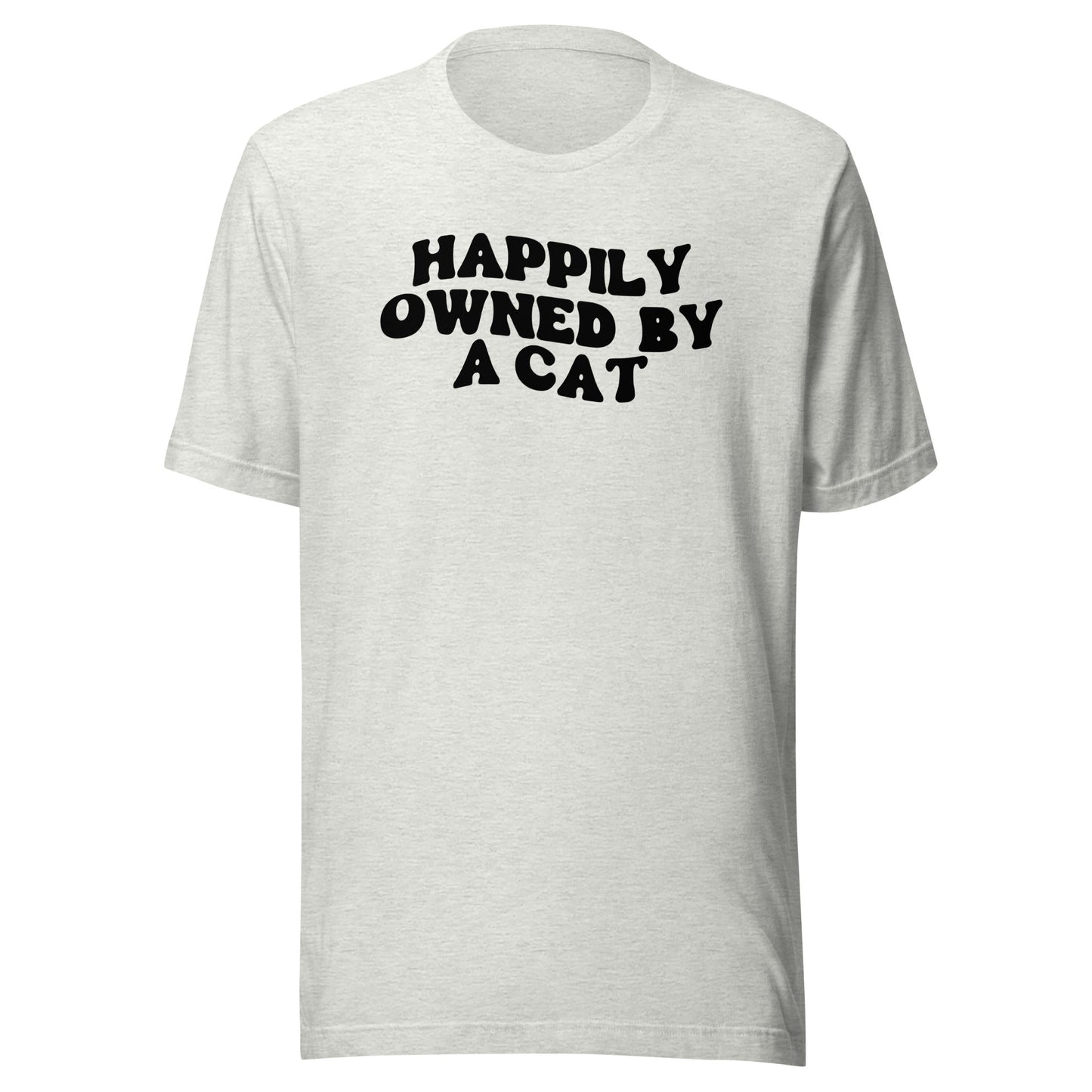 Happily Owned by a Cat t-shirt - The Sandy Merchant