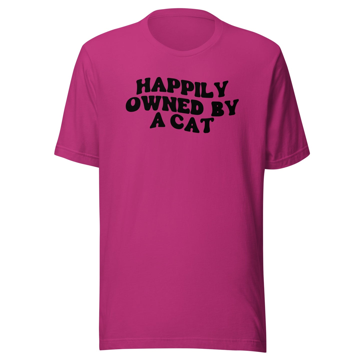 Happily Owned by a Cat t-shirt - The Sandy Merchant