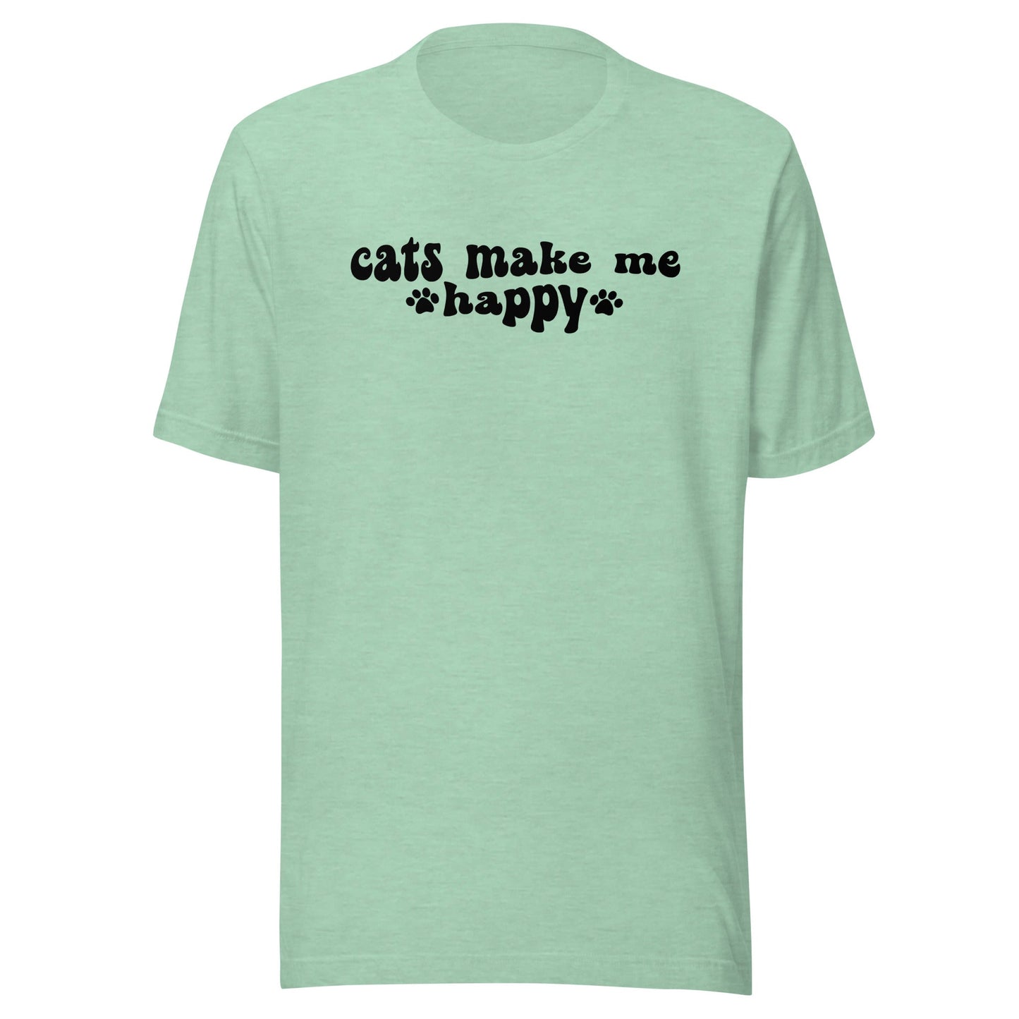 Cats Make Me Happy t-shirt - The Sandy Merchant