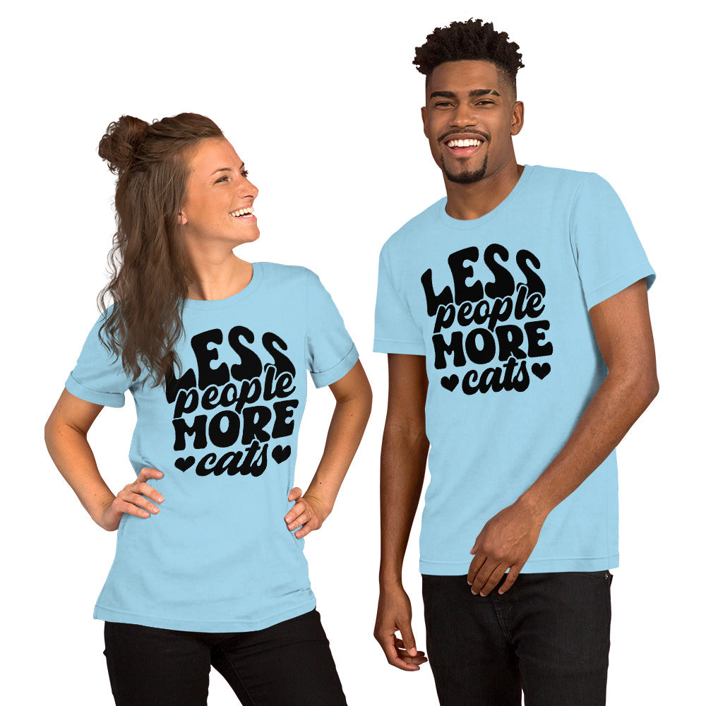 Less People More Cats Unisex t-shirt - The Sandy Merchant