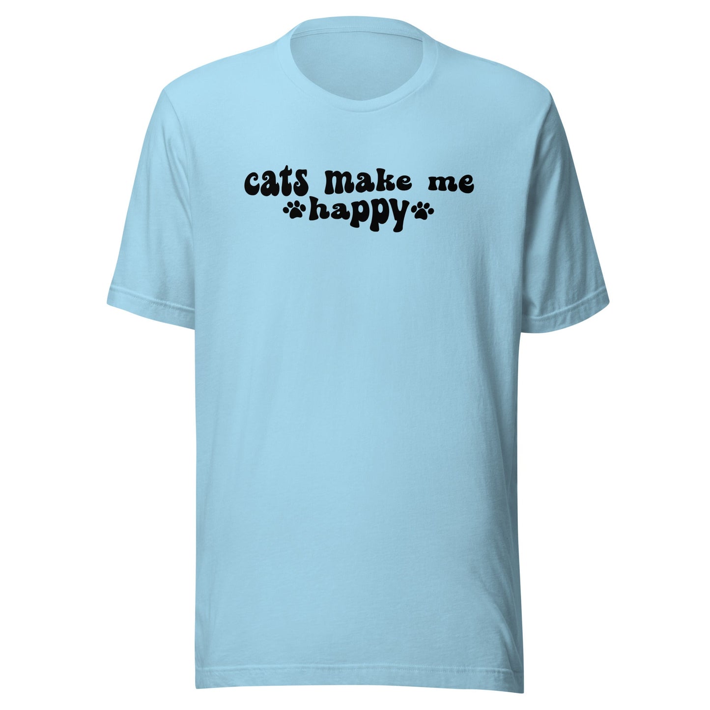 Cats Make Me Happy t-shirt - The Sandy Merchant