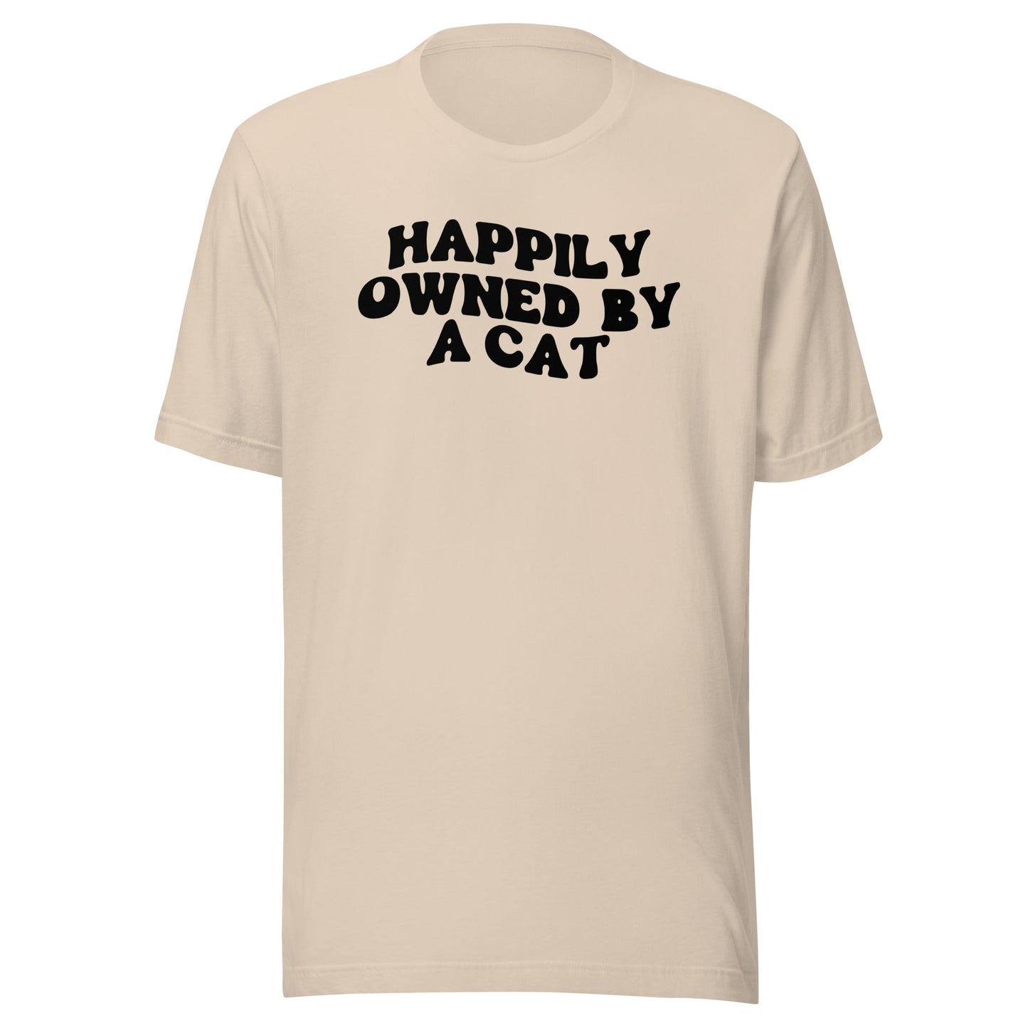 Happily Owned by a Cat t-shirt - The Sandy Merchant