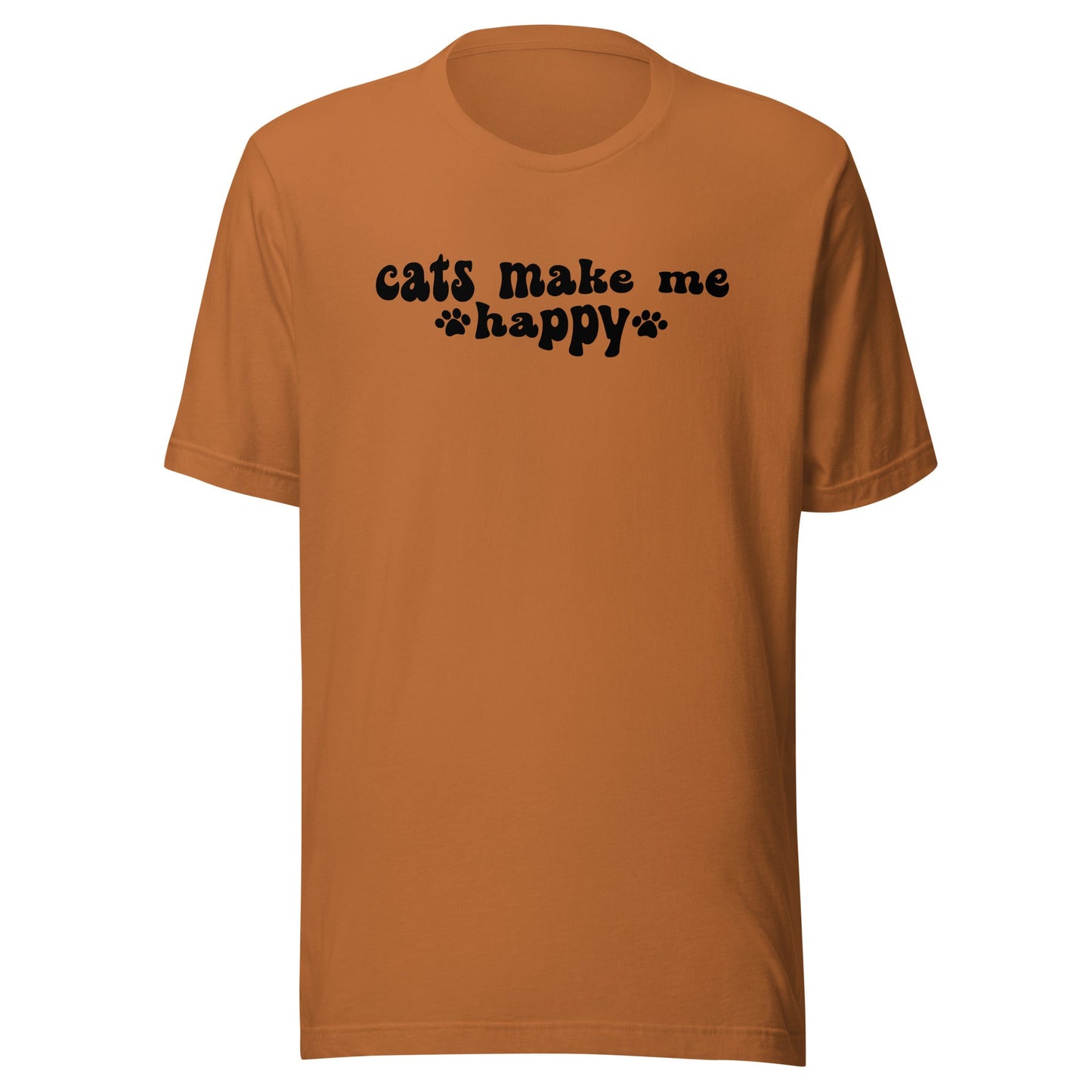 Cats Make Me Happy t-shirt - The Sandy Merchant