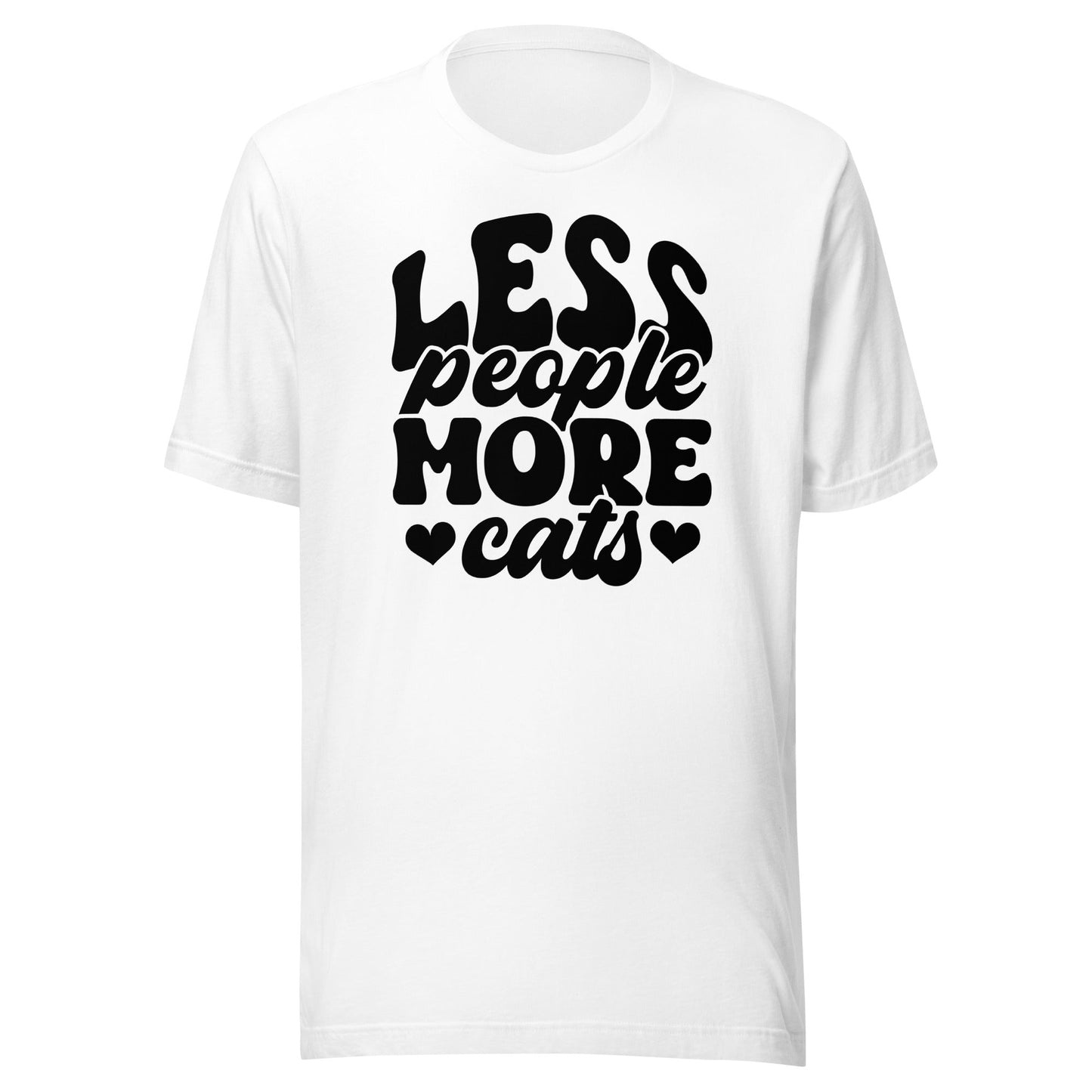 Less People More Cats Unisex t-shirt - The Sandy Merchant