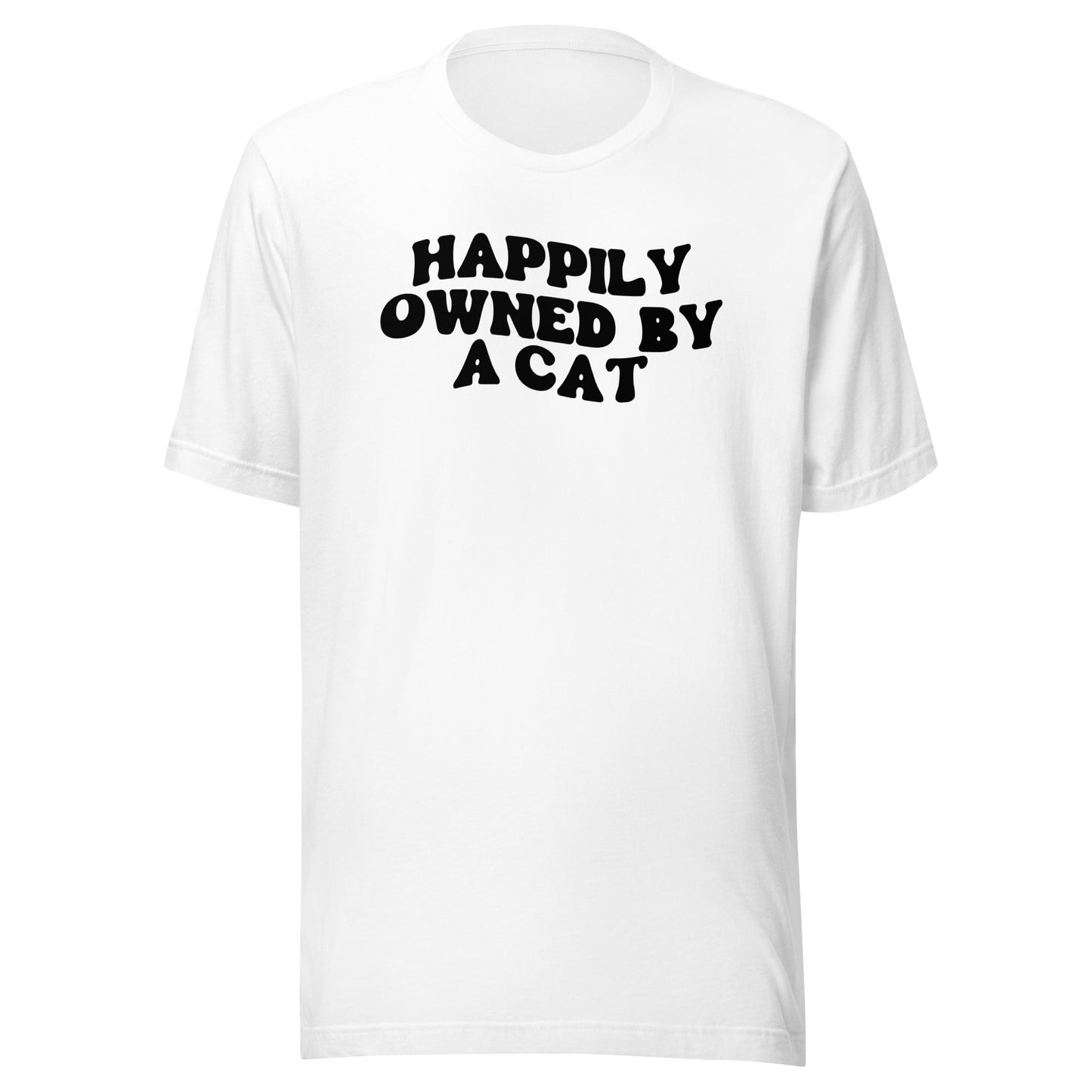 Happily Owned by a Cat t-shirt - The Sandy Merchant