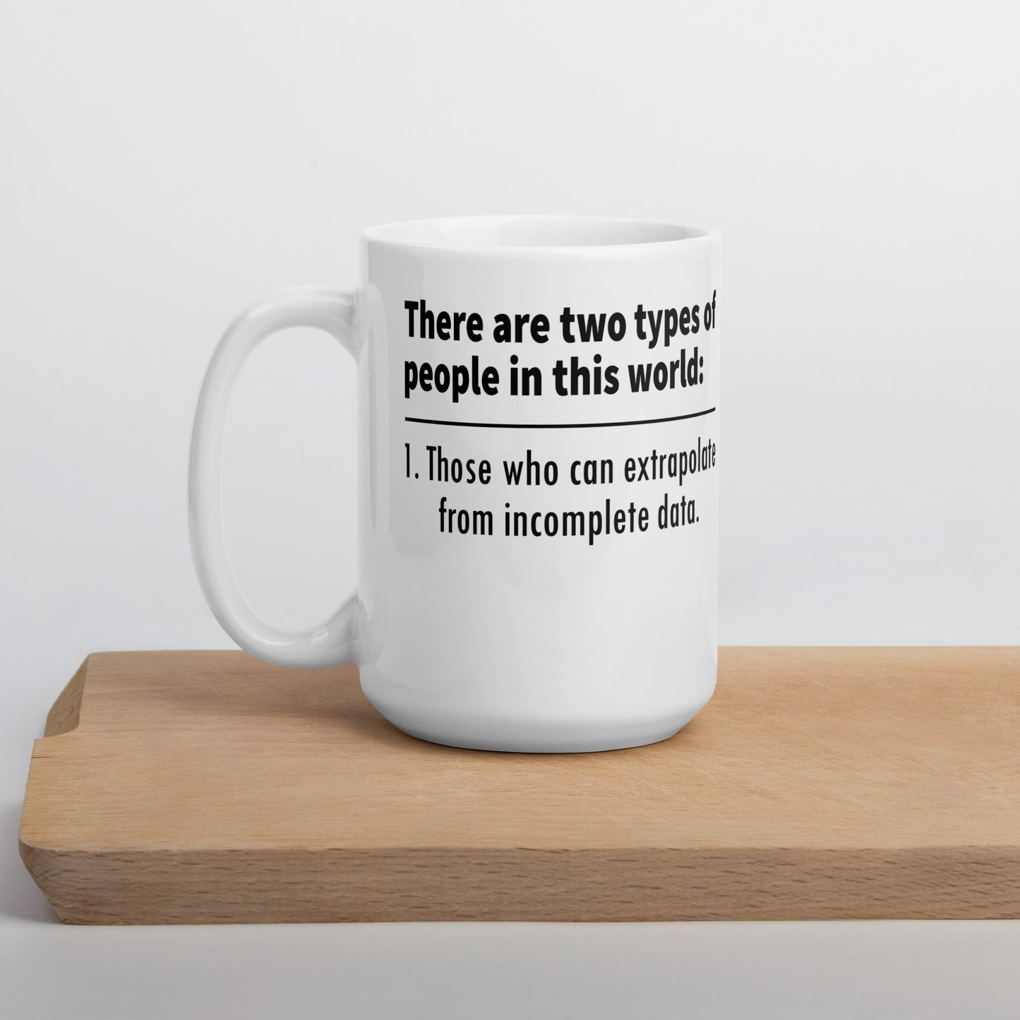 Two Types of People mug