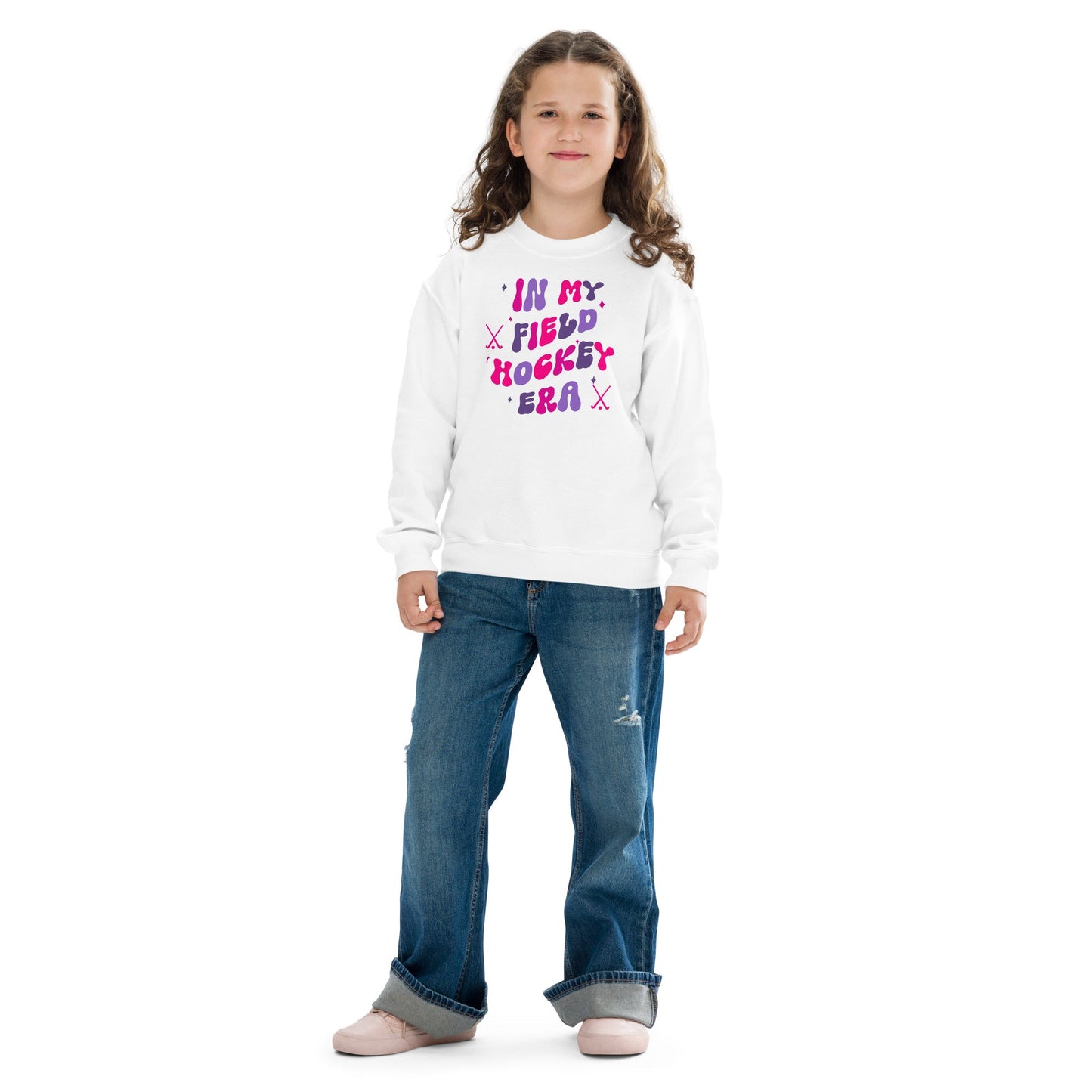 Field Hockey Era Youth crewneck sweatshirt